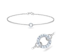 Round Shape with Ferrido Silver Bracelet BRS-174